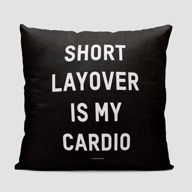 Short Layover - Throw Pillow - Airportag