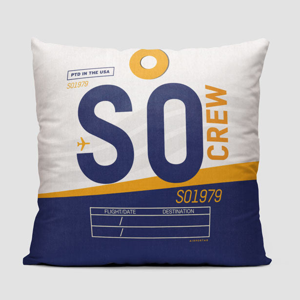 SO - Throw Pillow - Airportag