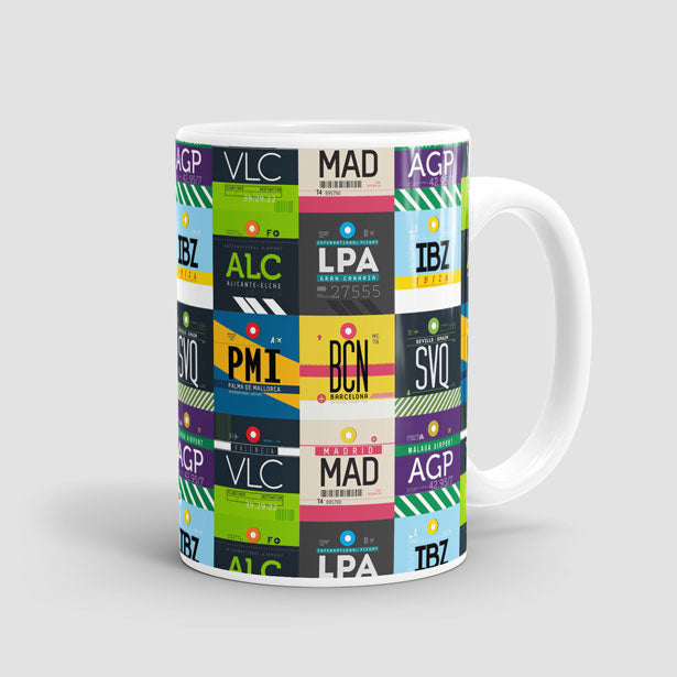 Spanish Airports - Mug - Airportag