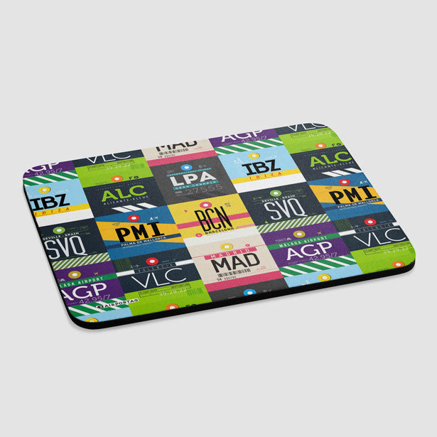 Spanish Airports - Mousepad - Airportag
