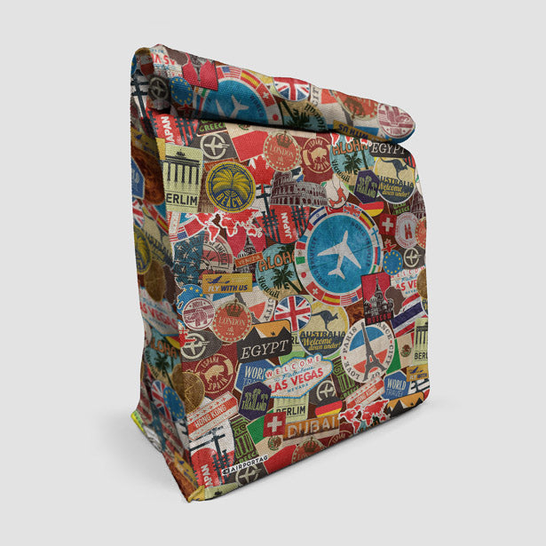 Travel Stickers - Lunch Bag airportag.myshopify.com