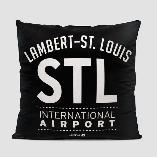 STL Letters - Throw Pillow - Airportag