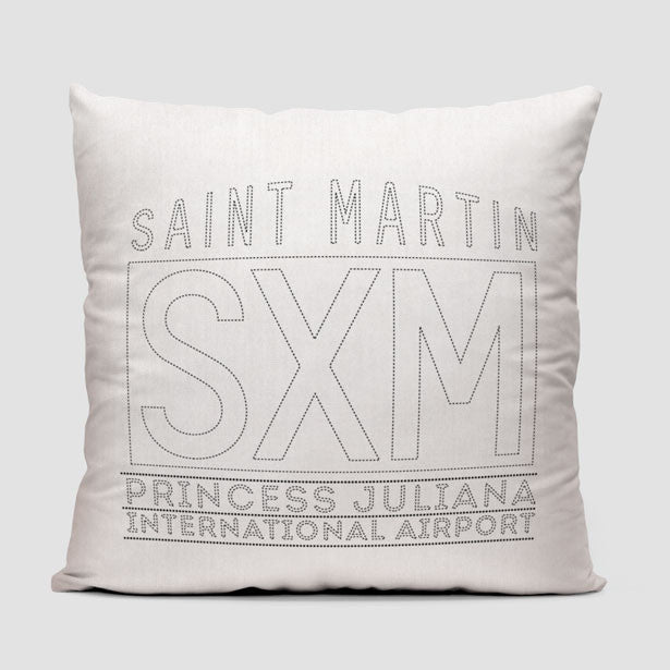 SXM Letters - Throw Pillow - Airportag