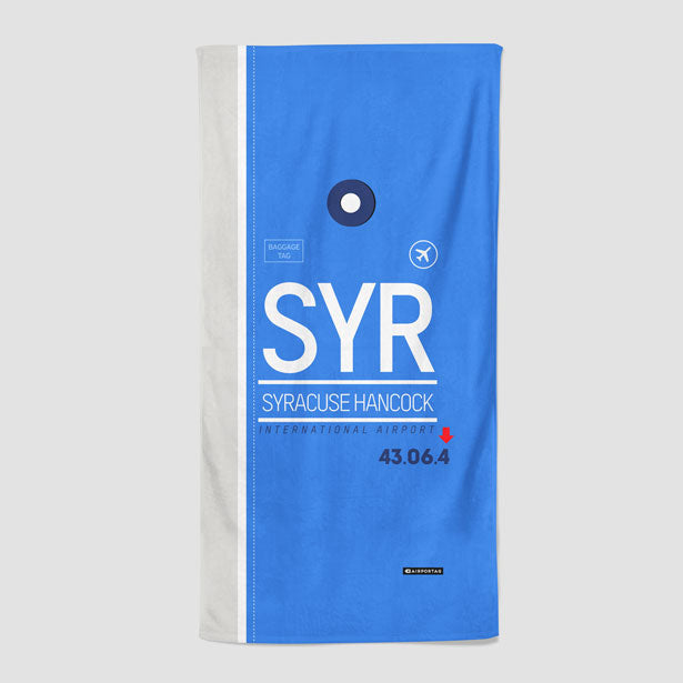 SYR - Beach Towel airportag.myshopify.com