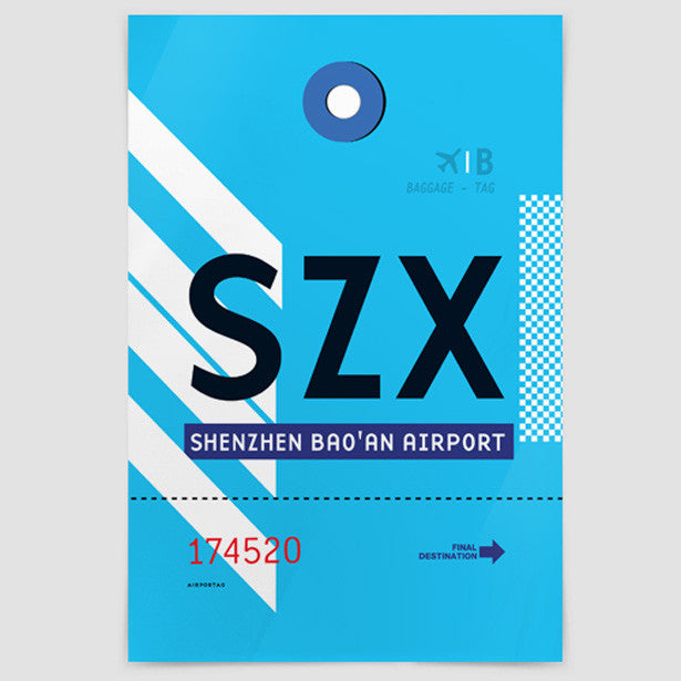 SZX - Poster - Airportag