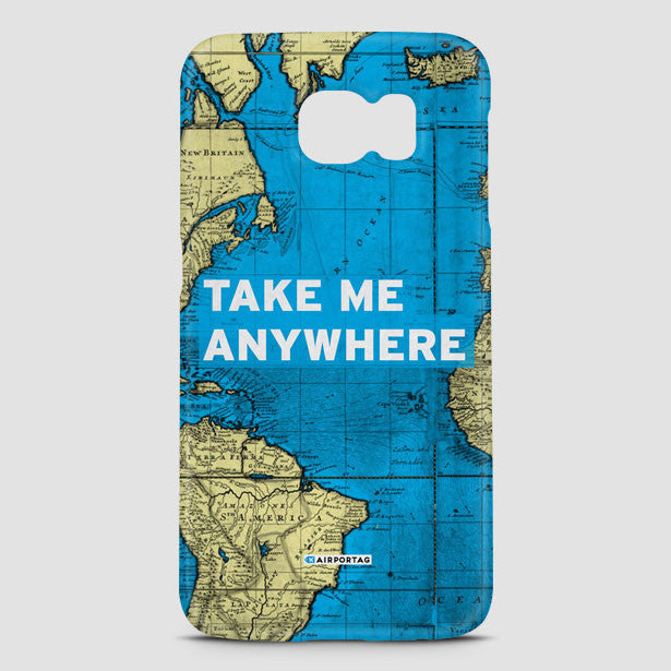 Take Me - World Map - Phone Case - Airportag