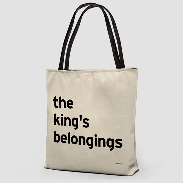 The King's Belongings - Tote Bag airportag.myshopify.com