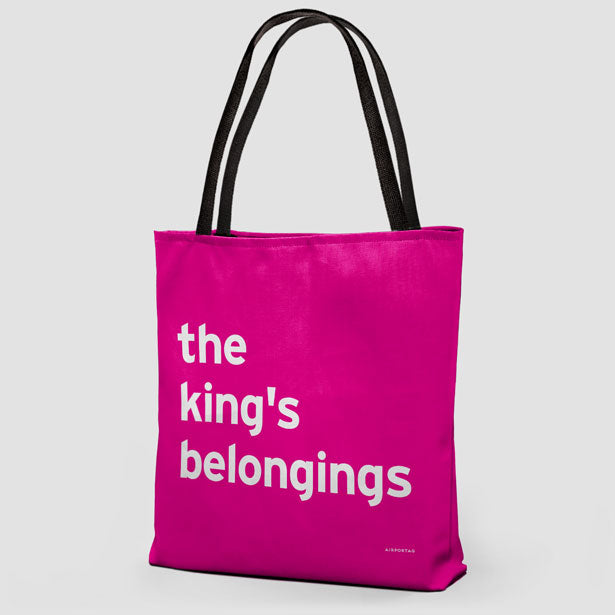 The King's Belongings - Tote Bag airportag.myshopify.com