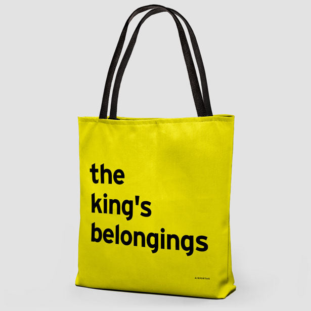 The King's Belongings - Tote Bag airportag.myshopify.com