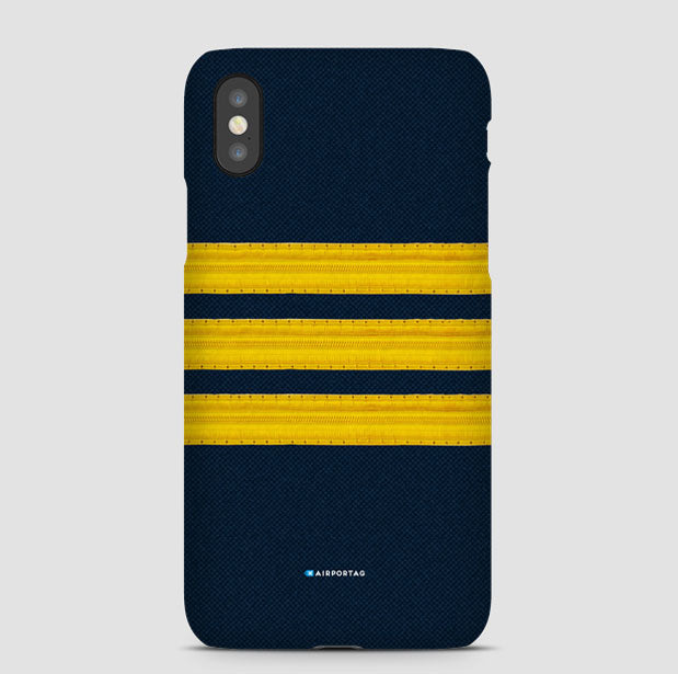 Pilot Stripes Gold - Phone Case - Airportag