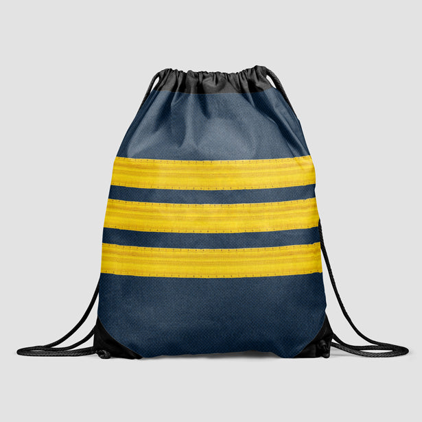 Pilot Stripes - Drawstring Bag - Airportag