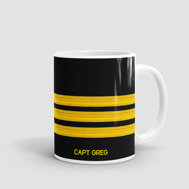 Black Pilot Stripes - Mug - Airportag