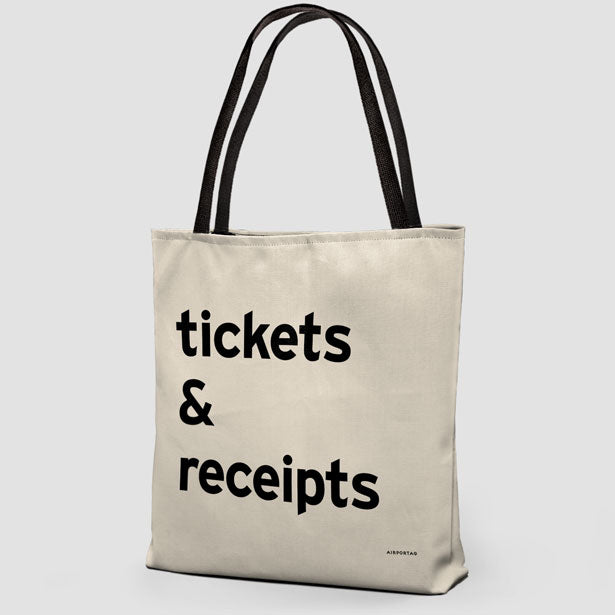 Tickets & Receipts - Tote Bag airportag.myshopify.com