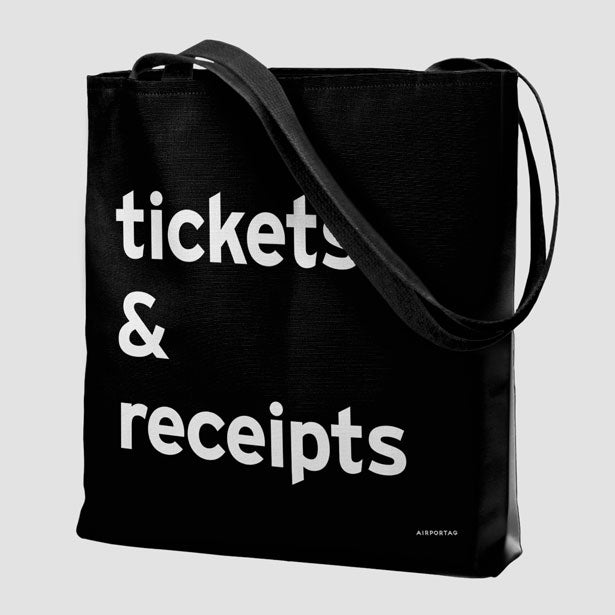 Tickets & Receipts - Tote Bag airportag.myshopify.com
