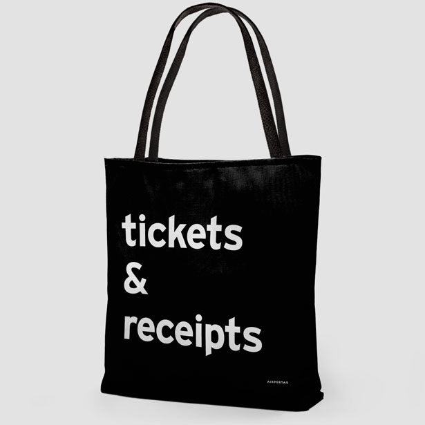 Tickets & Receipts - Tote Bag airportag.myshopify.com