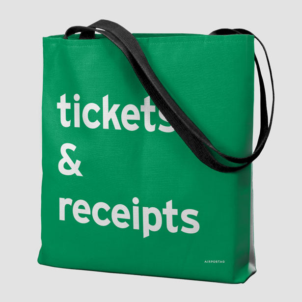 Tickets & Receipts - Tote Bag airportag.myshopify.com