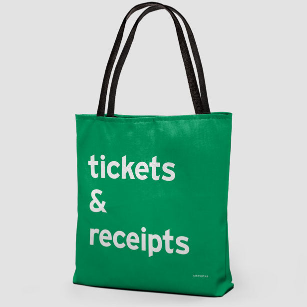 Tickets & Receipts - Tote Bag airportag.myshopify.com