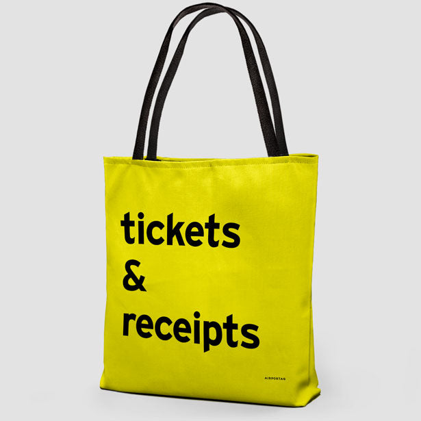 Tickets & Receipts - Tote Bag airportag.myshopify.com