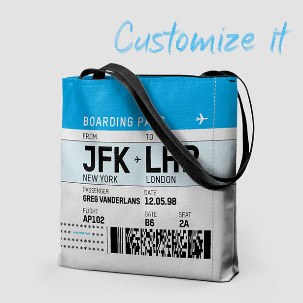 Boarding Pass - Tote Bag - Airportag