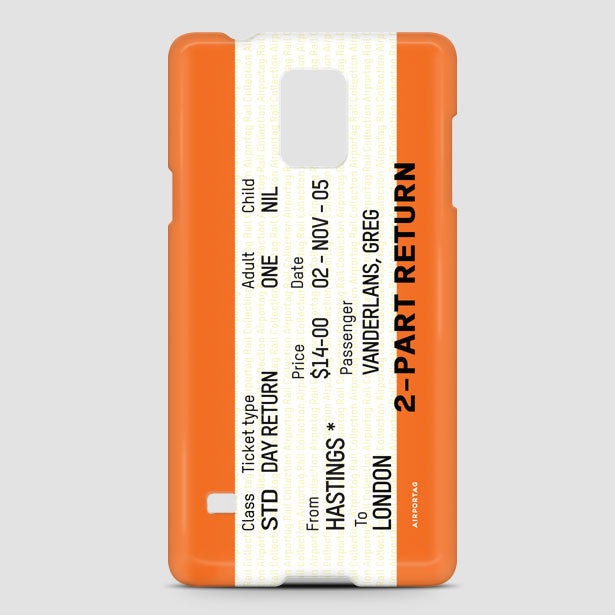 Train Ticket - UK - Phone Case - Airportag