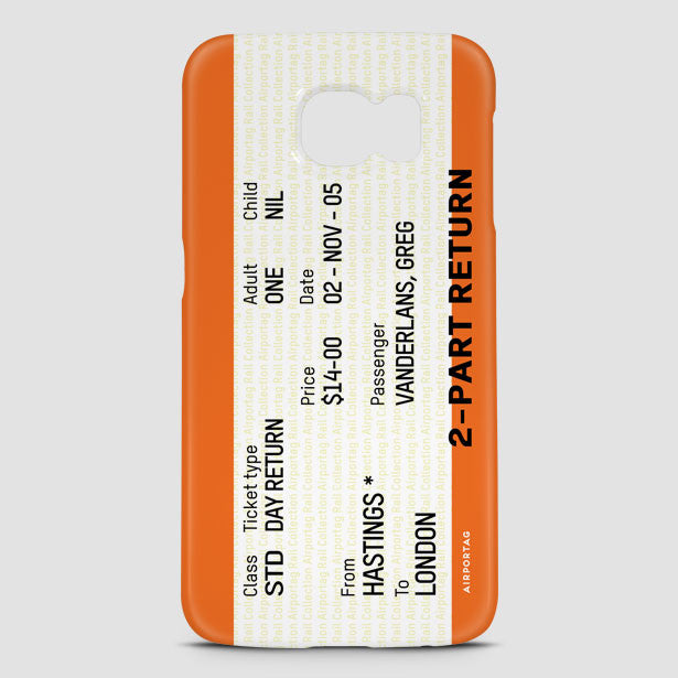 Train Ticket - UK - Phone Case - Airportag