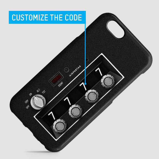 Custom - Transponder Squawk Code - Phone Case - Airportag
