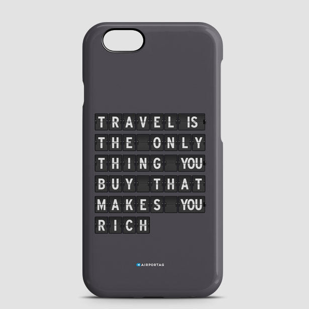 Travel is - Flight Board - Phone Case - Airportag