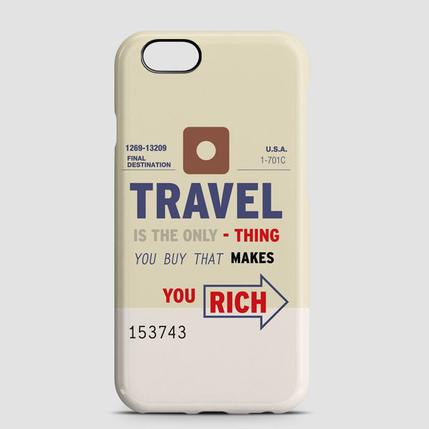 Travel is - Old Tag - Phone Case - Airportag