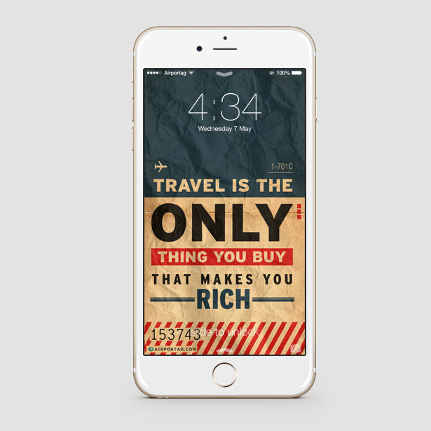 Travel is the only - Mobile wallpaper - Airportag