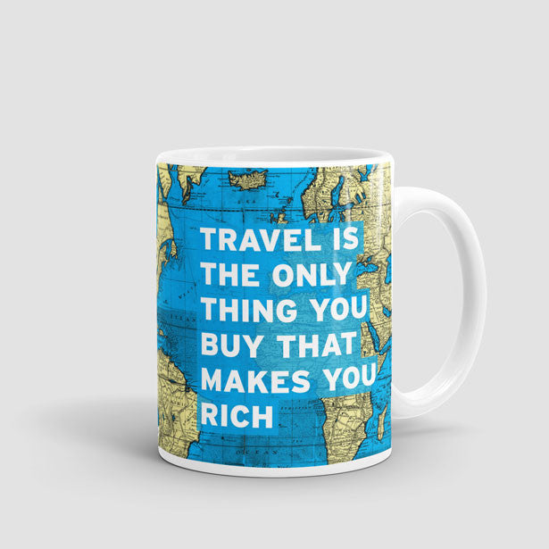 Travel Is - World Map - Mug - Airportag