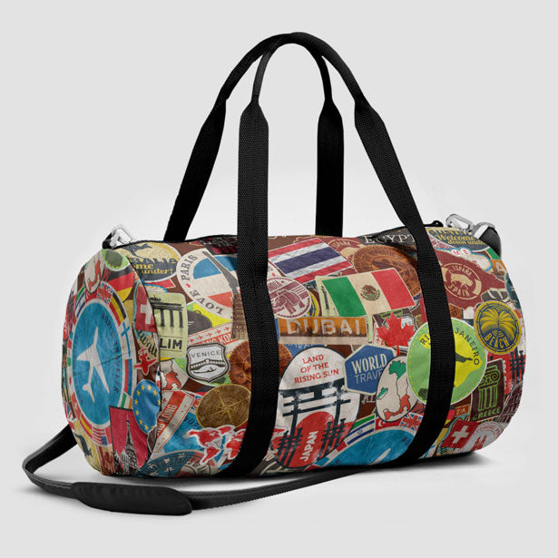 Travel Stickers - Duffle Bag - Airportag