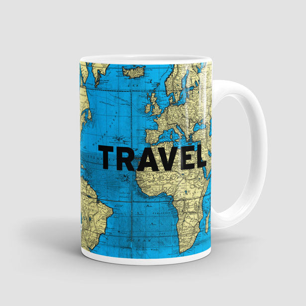 Travel - World Map - Mug - Airportag