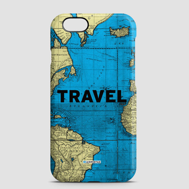 Travel - World Map - Phone Case - Airportag