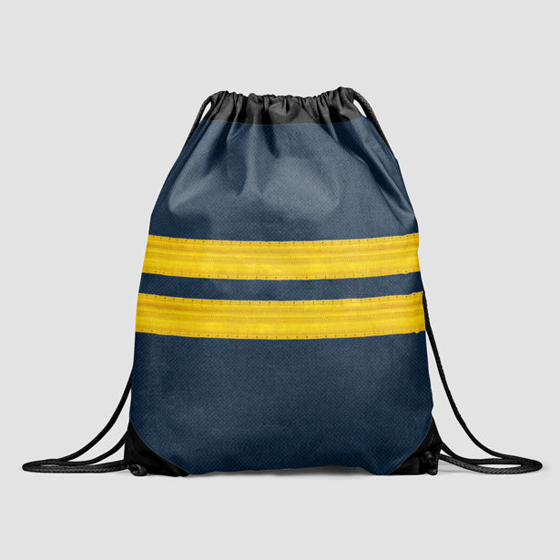 Pilot Stripes - Drawstring Bag - Airportag