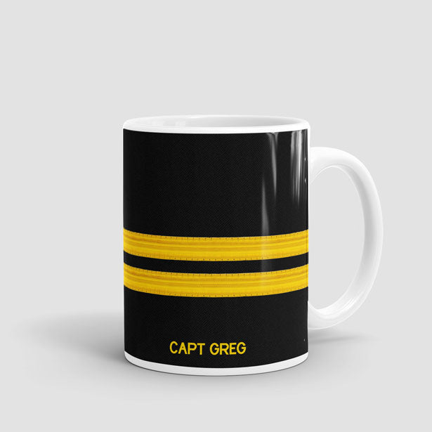 Black Pilot Stripes - Mug - Airportag