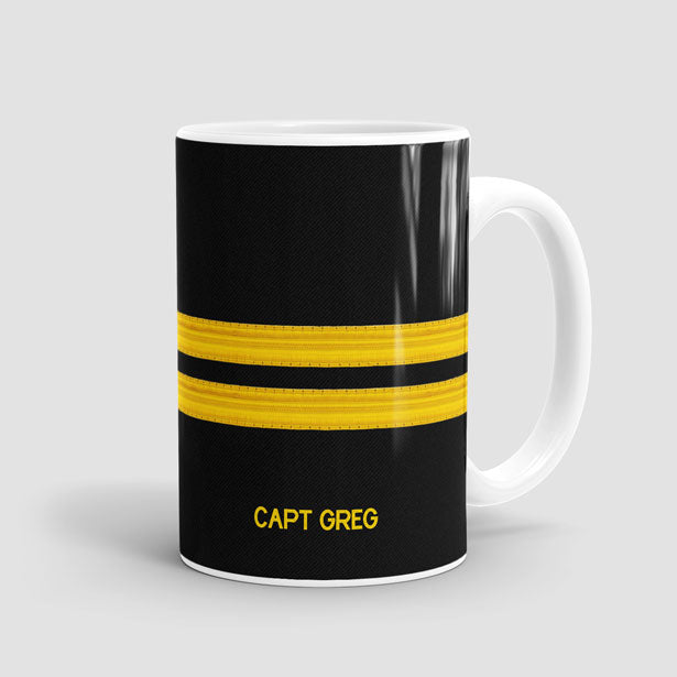 Black Pilot Stripes - Mug - Airportag