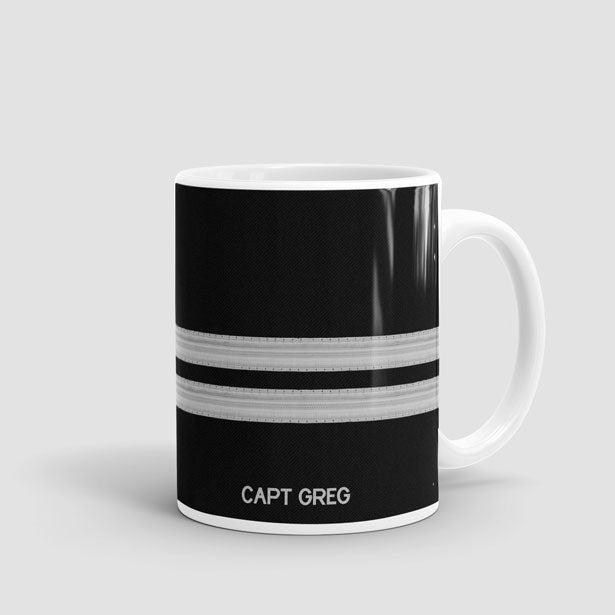 Black Pilot Stripes - Mug - Airportag