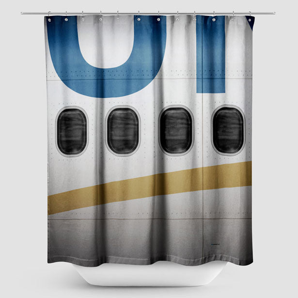 UA Plane - Shower Curtain - Airportag