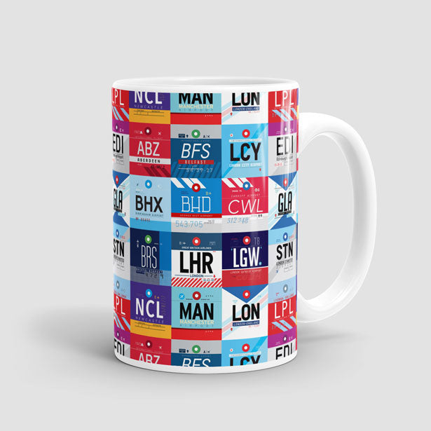 UK Airports - Mug - Airportag