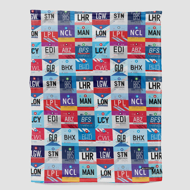 UK Airports - Blanket - Airportag
