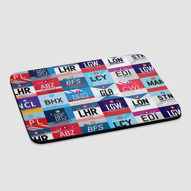 UK Airports - Mousepad - Airportag