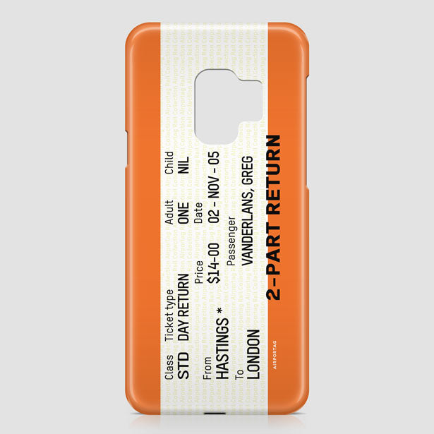 Train Ticket - UK - Phone Case - Airportag