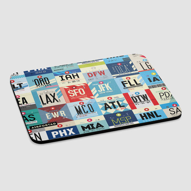 XXL Airports USA - Mousepad - Airportag
