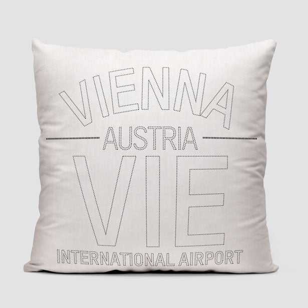 VIE Letters - Throw Pillow - Airportag