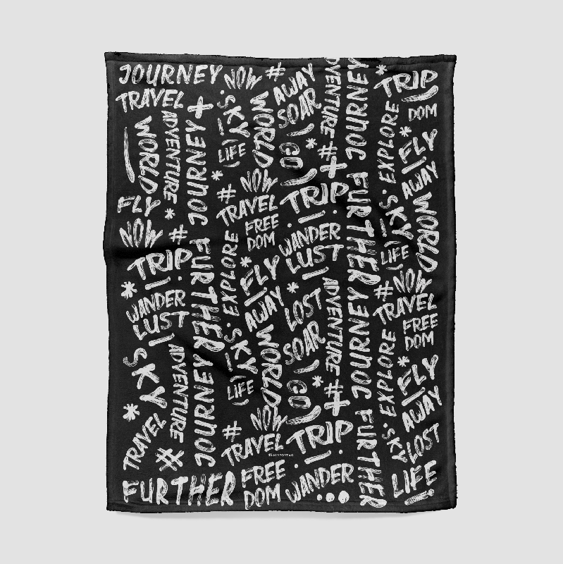 Wanderlust Words - Blanket