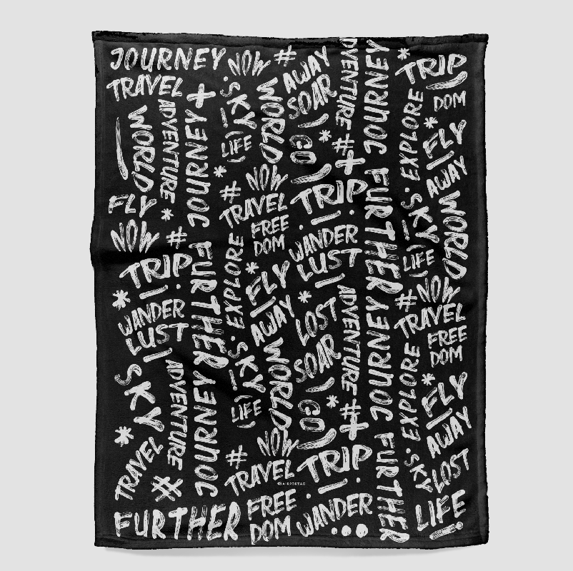 Wanderlust Words - Blanket