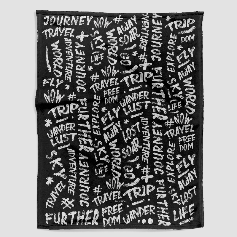 Wanderlust Words - Blanket