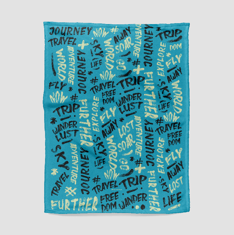 Wanderlust Words - Blanket
