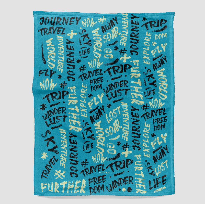 Wanderlust Words - Blanket