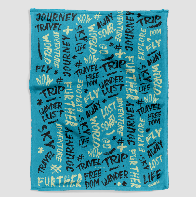 Wanderlust Words - Blanket